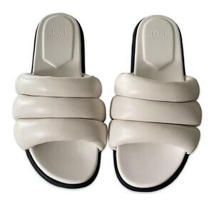 Marc Fisher ivory, slide sandal women size 9